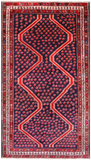 Navy Blue Vintage Persian Hand Knotted Wool Rug - 4' 2" X 7' 8"
