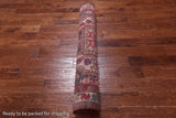 Grey Vintage Persian Hand Knotted Wool Runner Rug - 4' 2" X 9' 8"