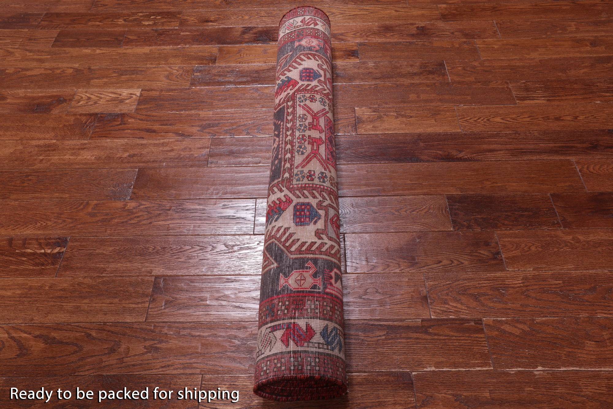 Grey Vintage Persian Hand Knotted Wool Runner Rug - 4' 2" X 9' 8"