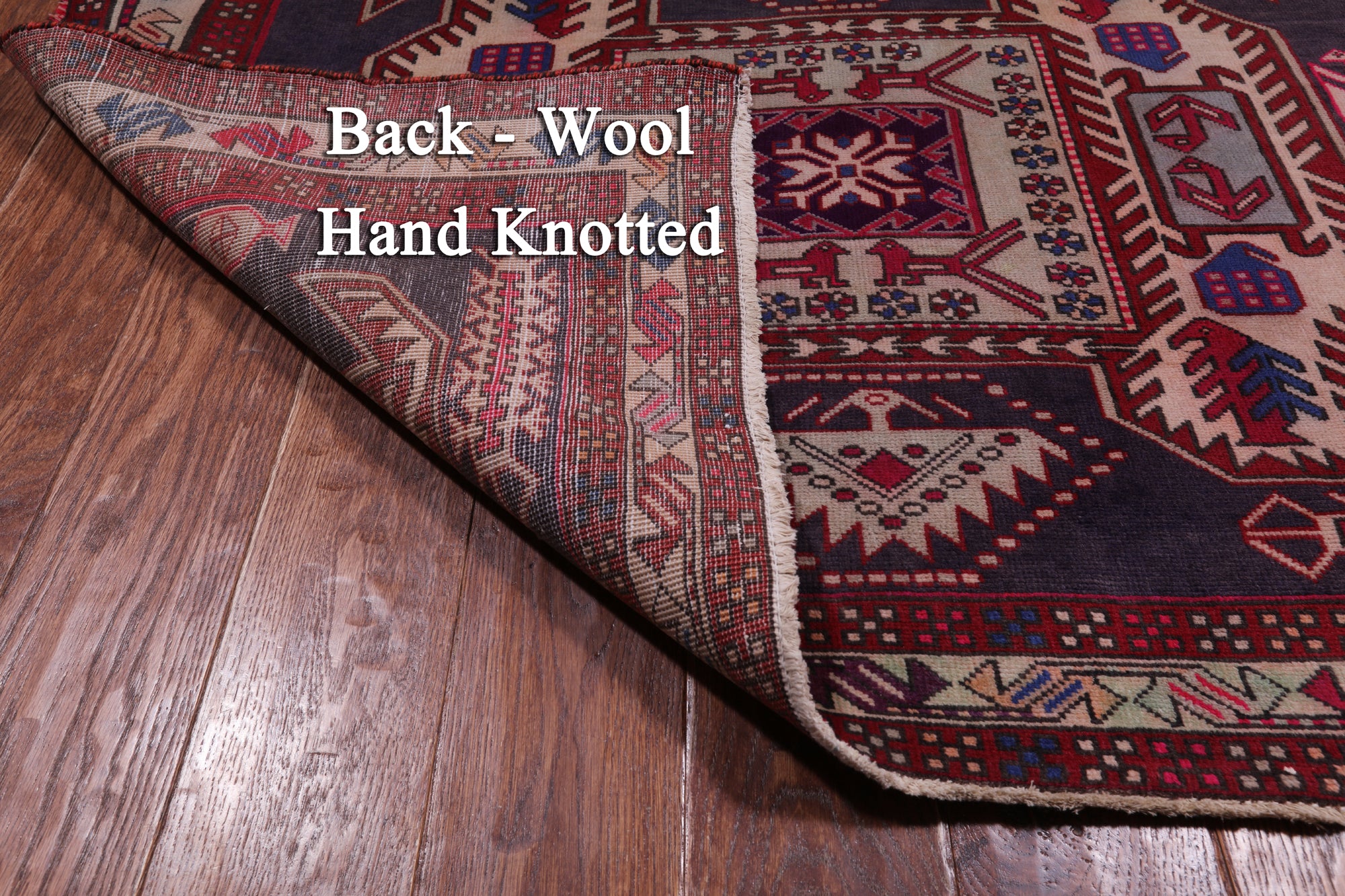 Grey Vintage Persian Hand Knotted Wool Runner Rug - 4' 2" X 9' 8"