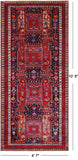 Navy Blue Vintage Persian Hand Knotted Wool Runner Rug - 4' 7" X 10' 5"
