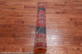 Navy Blue Vintage Persian Hand Knotted Wool Runner Rug - 4' 4" X 10' 8"