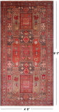 Vintage Persian Handmade Wool Rug - 4' 8" X 9' 5"