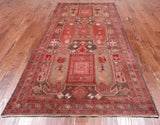 Vintage Persian Handmade Wool Rug - 4' 8" X 9' 5"