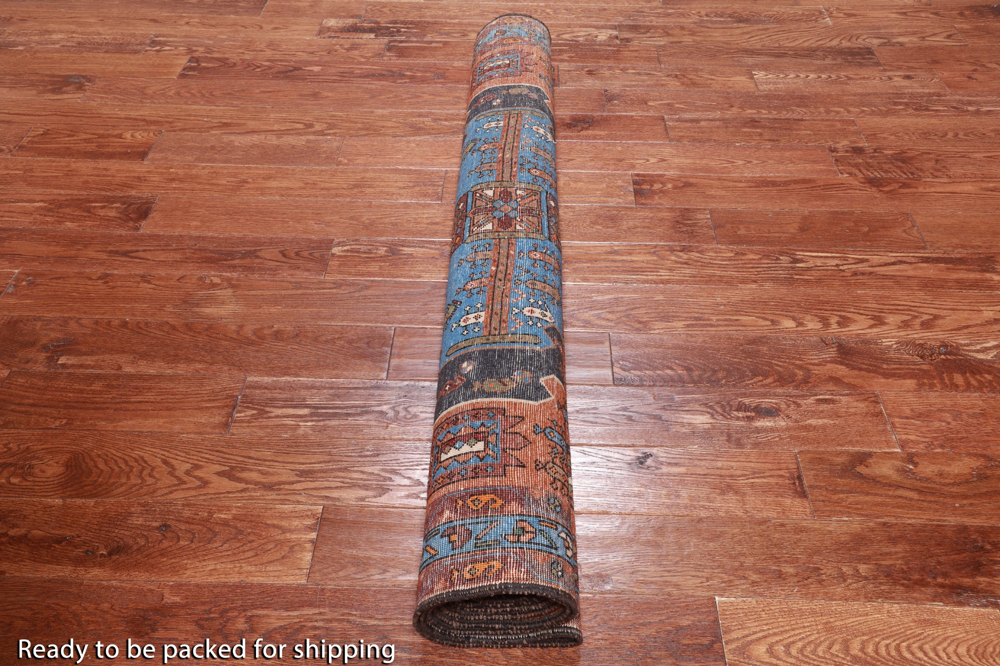 Vintage Persian Hand Knotted Wool Rug - 5' 0" X 11' 4"