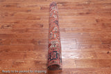 Rust Vintage Persian Heriz Serapi Handmade Wool Rug - 4' 11" X 7' 9"