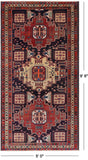 Vintage Persian Hand Knotted Wool Rug - 5' 0" X 9' 8"