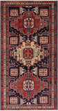 Vintage Persian Hand Knotted Wool Rug - 5' 0" X 9' 8"