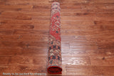 Red Vintage Persian Hand-Knotted Wool Rug - 4' 7" X 10' 10"