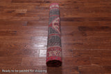 Grey Vintage Persian Handmade Wool Runner Rug - 4' 4" X 10' 3"