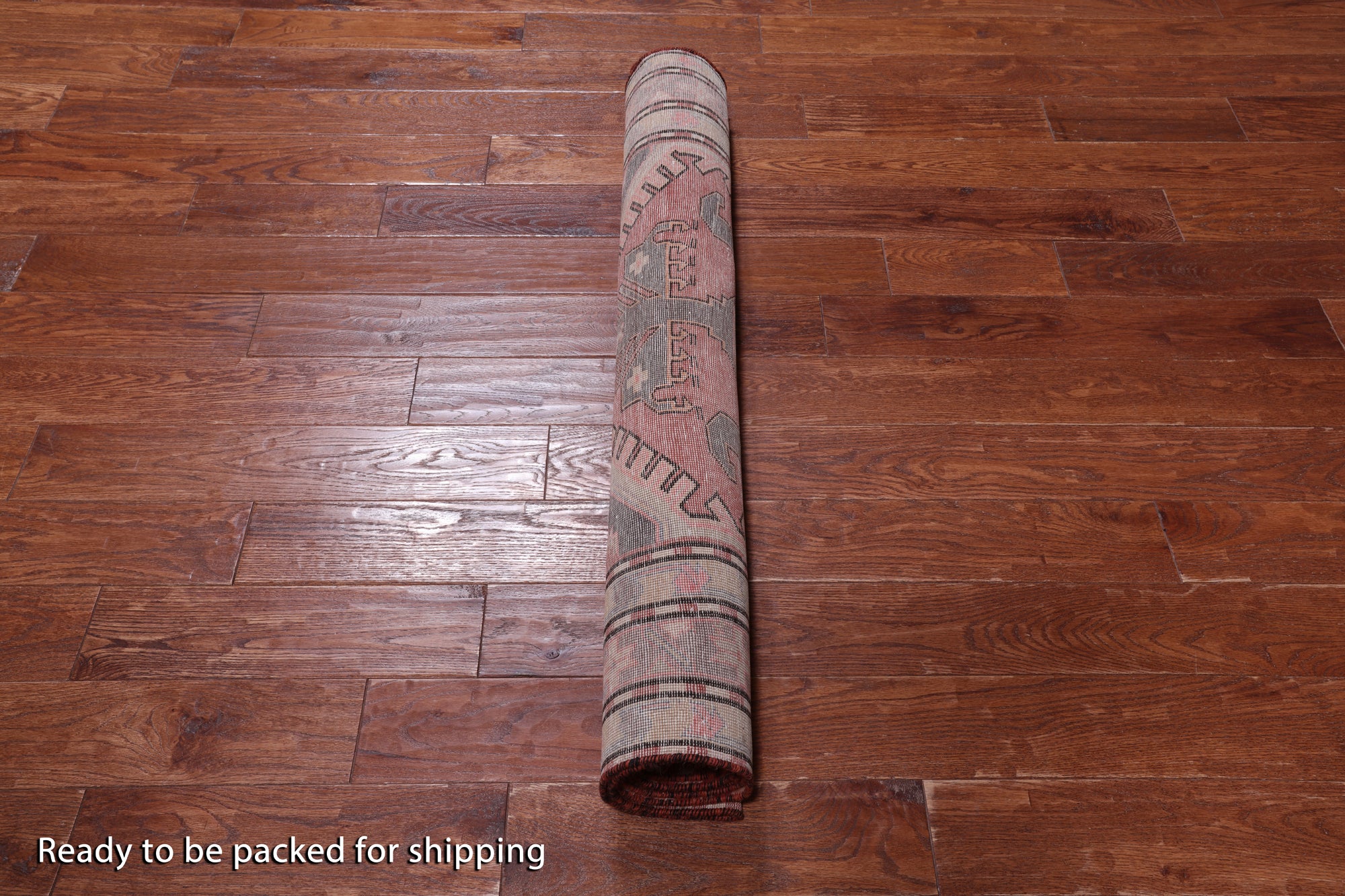 Red Vintage Persian Hand-Knotted Wool Runner Rug - 4' 0" X 10' 0"