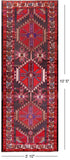 Brown Vintage Persian Handmade Wool Runner Rug - 3' 10" X 10' 5"