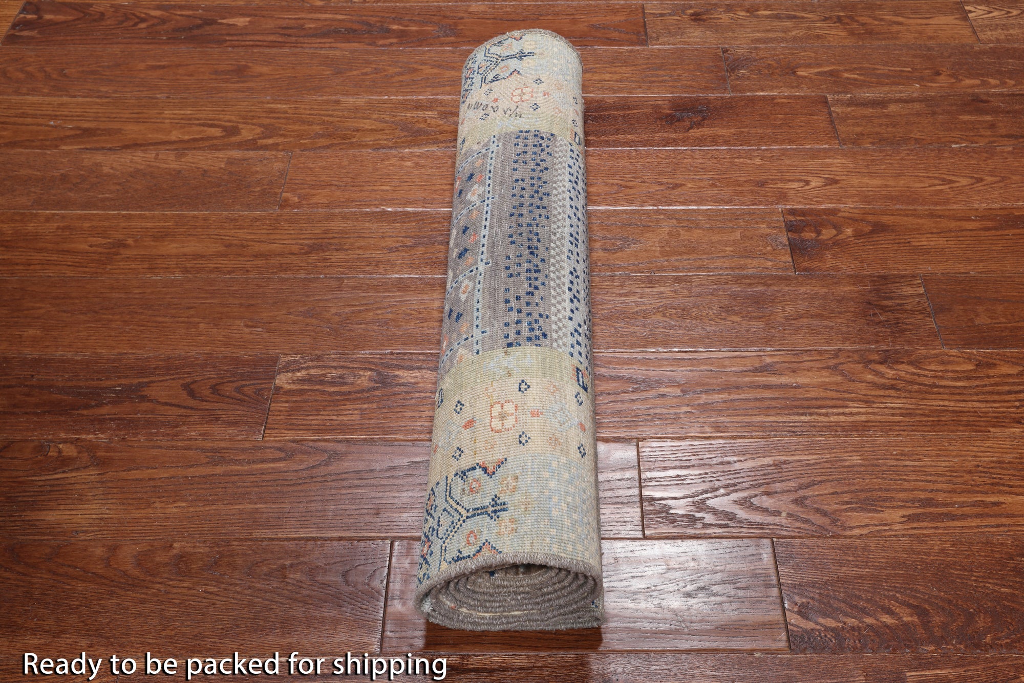 Tribal Persian Gabbeh Hand-Knotted Wool Runner Rug - 2' 8" X 7' 7"