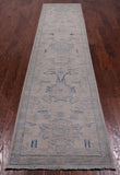 Ivory Peshawar Washed Out Handmade Wool Runner Rug - 2' 7" X 11' 4"