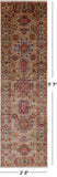 Super Kazak Handmade Wool Runner Rug - 2' 8" X 9' 3"