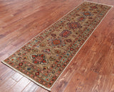 Super Kazak Handmade Wool Runner Rug - 2' 8" X 9' 3"