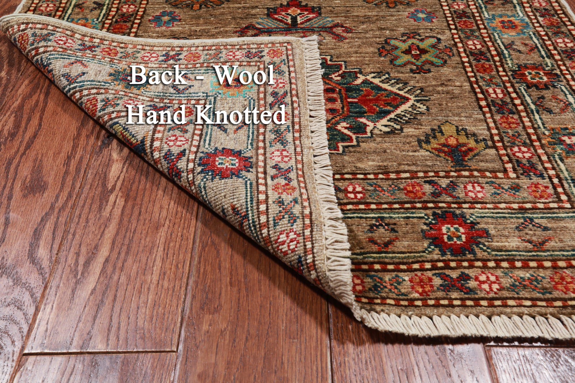 Super Kazak Handmade Wool Runner Rug - 2' 8" X 9' 3"