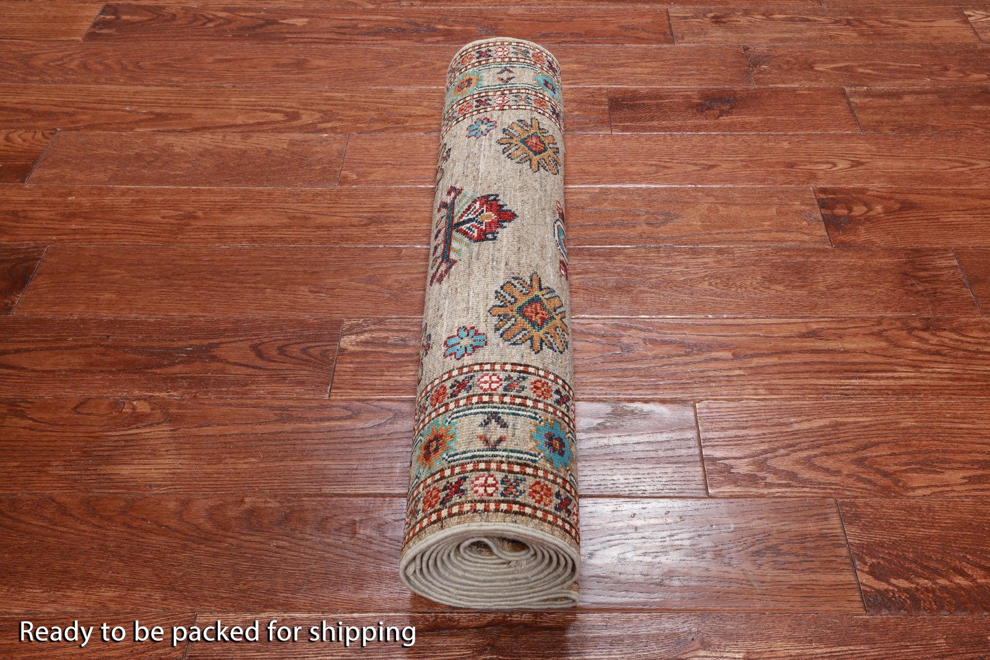 Super Kazak Handmade Wool Runner Rug - 2' 8" X 9' 3"