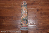 Grey Super Kazak Hand Knotted Wool Runner Rug - 2' 8" X 9' 1"