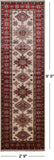 Ivory Super Kazak Handmade Wool Runner Rug - 2' 9" X 9' 5"