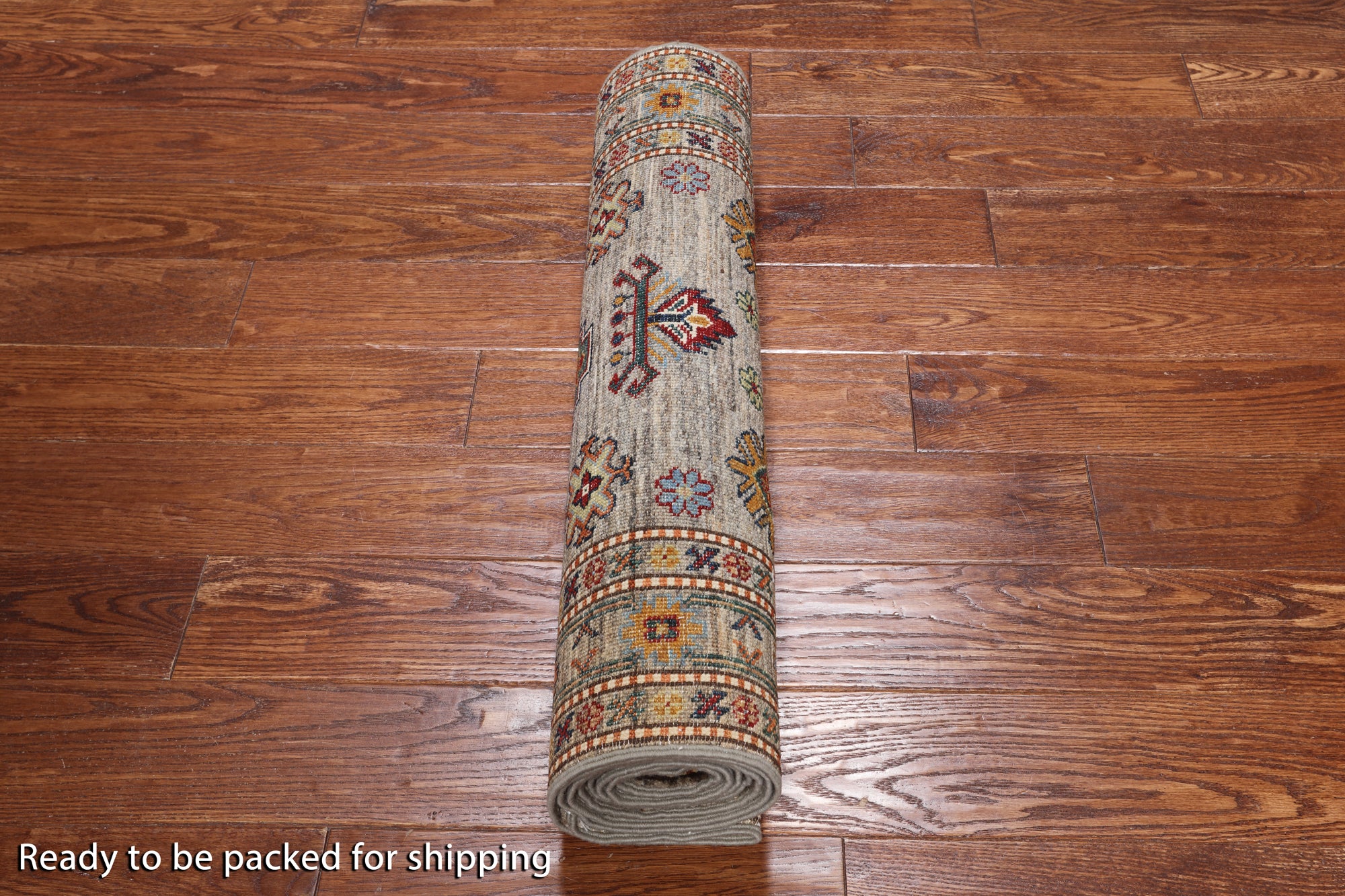 Super Kazak Handmade Wool Runner Rug - 2' 7" X 9' 6"