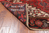 Red Vintage Persian Heriz Serapi Hand-Knotted Wool Rug - 6' 9" X 9' 3"