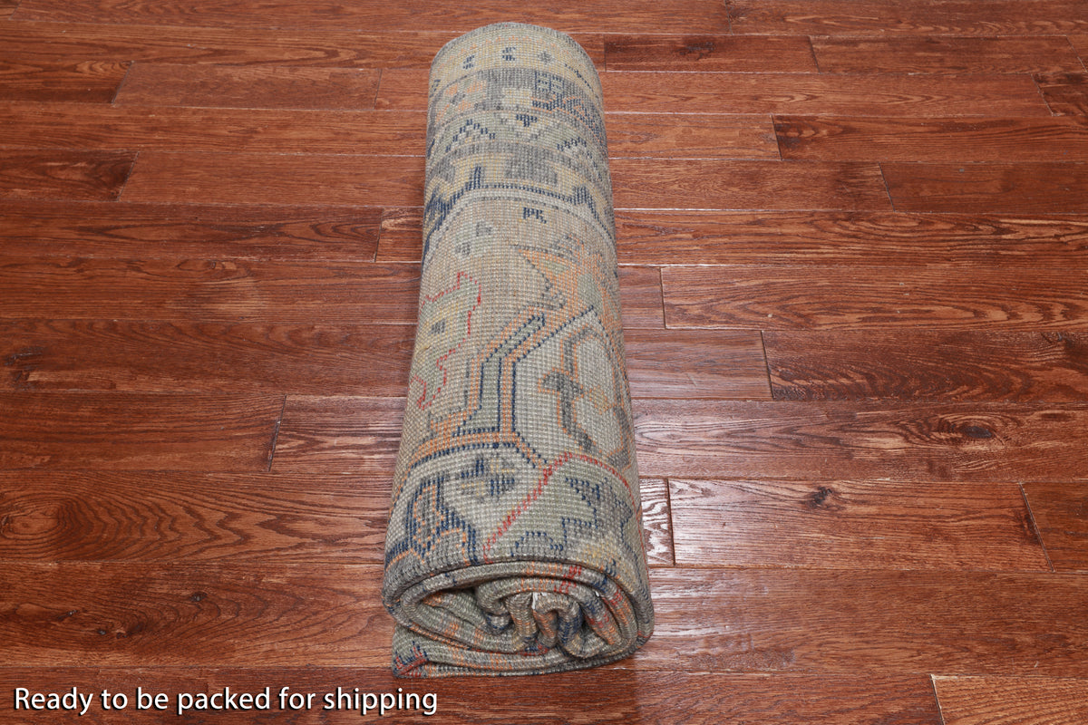 Grey Persian Fine Serapi Handmade Wool Rug - 6' 0" X 8' 9"