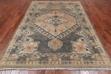 Grey Persian Fine Serapi Handmade Wool Rug - 6' 0" X 8' 9"