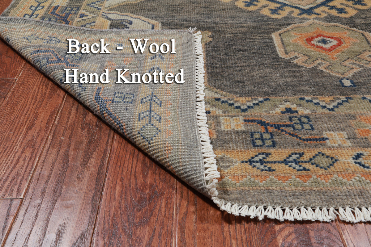 Grey Persian Fine Serapi Handmade Wool Rug - 6' 0" X 8' 9"