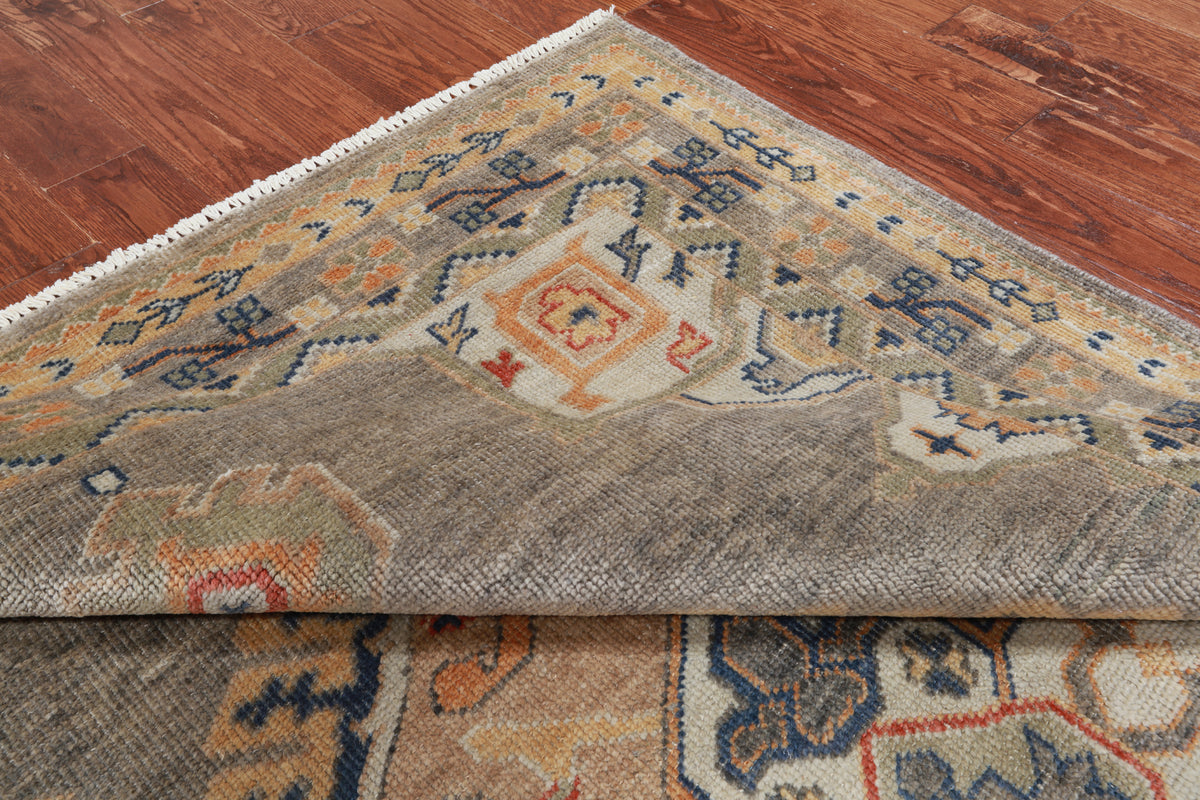 Grey Persian Fine Serapi Handmade Wool Rug - 6' 0" X 8' 9"