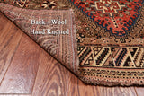 Rust Vintage Persian Handmade Wool Rug - 5' 2" X 7' 3"