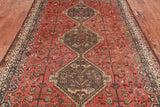 Rust Vintage Persian Hand-Knotted Wool Rug - 5' 3" X 7' 11"