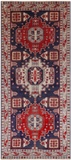 Blue Vintage Persian Hand Knotted Wool Rug - 4' 7" X 10' 4"