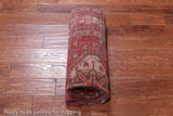 Pink Vintage Persian Handmade Wool Rug - 4' 6" X 9' 2"