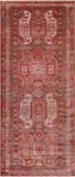 Brown Vintage Persian Hand Knotted Wool Runner Rug - 4' 2" X 10' 5"