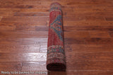 Red Vintage Persian Handmade Wool Runner Rug - 4' 0" X 12' 0"