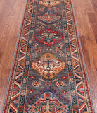 Grey Super Kazak Hand Knotted Wool Runner Rug - 2' 8" X 9' 0"
