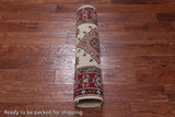 Ivory Super Kazak Handmade Wool Runner Rug - 2' 10" X 9' 5"