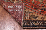 Rust Vintage Persian Handmade Wool On Wool Rug - 5' 10" X 8' 4"