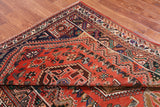 Rust Vintage Persian Handmade Wool On Wool Rug - 5' 10" X 8' 4"