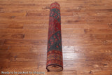 Navy Blue Vintage Persian Hand-Knotted Wool Runner Rug - 4' 5" X 11' 4"