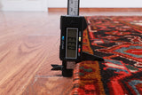 Red Vintage Persian Heriz Serapi Handmade Wool Rug - 6' 6" X 9' 1"