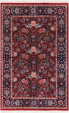 Blue Signed Persian Tabriz Hand-Knotted Wool Rug - 3' 9" X 5' 10"