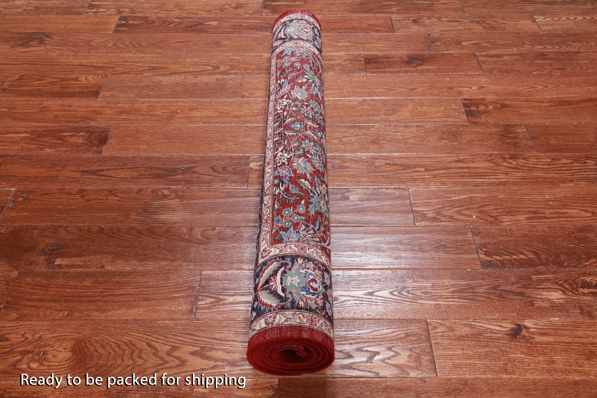 Blue Signed Persian Tabriz Hand-Knotted Wool Rug - 3' 9" X 5' 10"