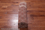 Red Round Signed Persian Tabriz Handmade Wool Rug - 8' 0" X 8' 0"