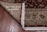 Red Persian Tabriz Hand-Knotted Wool & Silk Rug - 7' 10" X 9' 10"