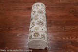 Ivory Persian Tabriz Hand-Knotted Wool & Silk Runner Rug - 2' 4" X 12' 0"