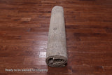 SUPER SALE Ivory Persian Vintage White Wash Handmade Wool Area Rug - 9' 2" X 12' 7"