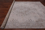 SUPER SALE Ivory Persian Vintage White Wash Handmade Wool Area Rug - 9' 2" X 12' 7"