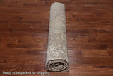 SUPER SALE Ivory Persian Vintage White Wash Hand Knotted Wool Area Rug - 9' 8" X 12' 5"